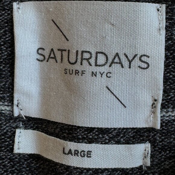 Saturdays New York City Brown and Cream Cardigan - Picture 5 of 7